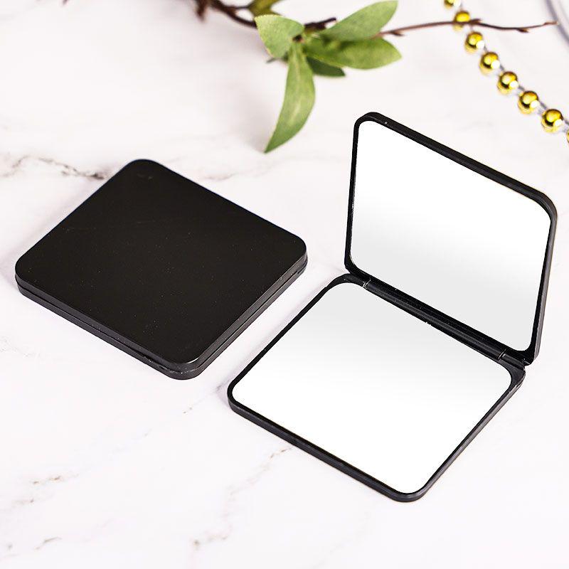 Compact Double-Sided Folding Makeup Mirror - Portable and Stylish for Students