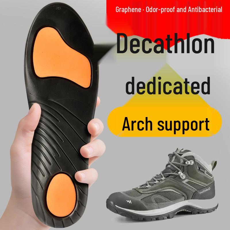 Ultra-Thick Graphene Arch Support Insoles: Anti-Odor, Antibacterial, Breathable for Flat Feet & Long Standing Comfort.