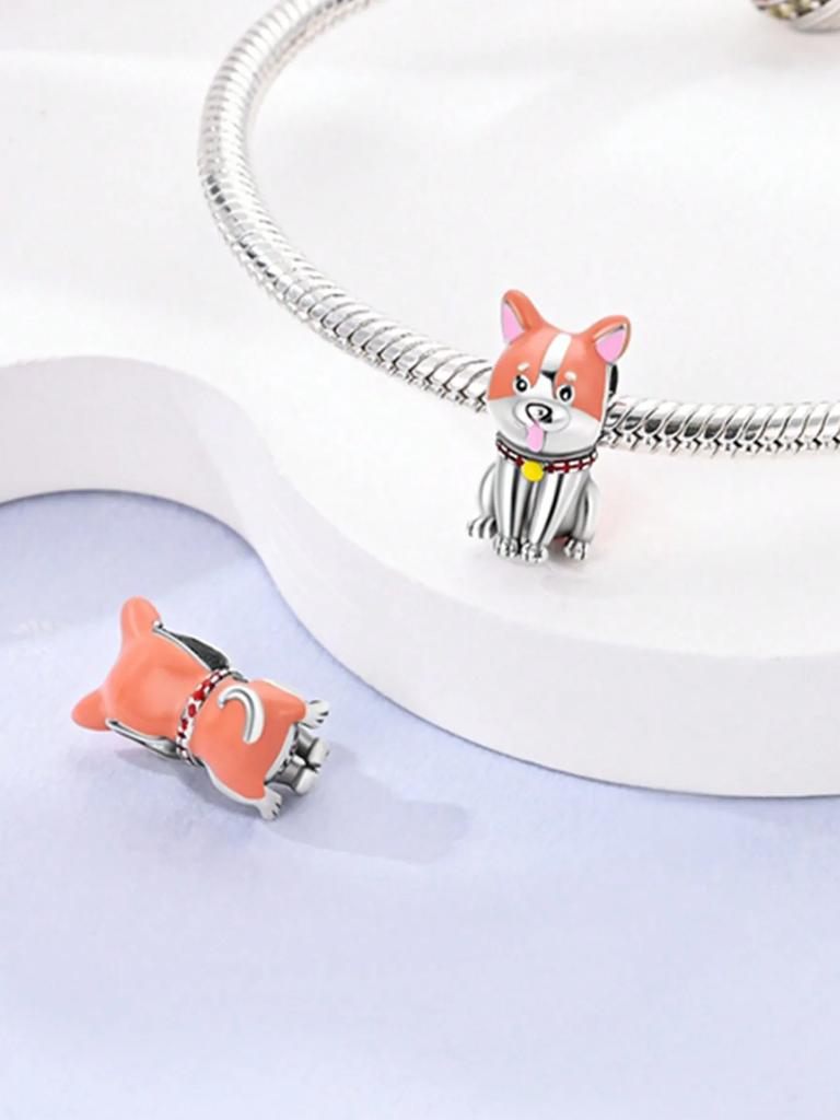 Copper Plated Original Charms Puppies Squirrels And Owls Beads Fit Bracelet Women'S Jewelry Gift