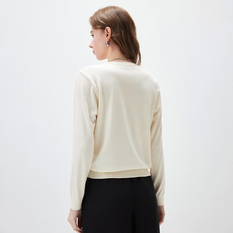 Kemengboka 2026 Spring/Summer Mulberry Silk Blend Floral Knit Cardigan