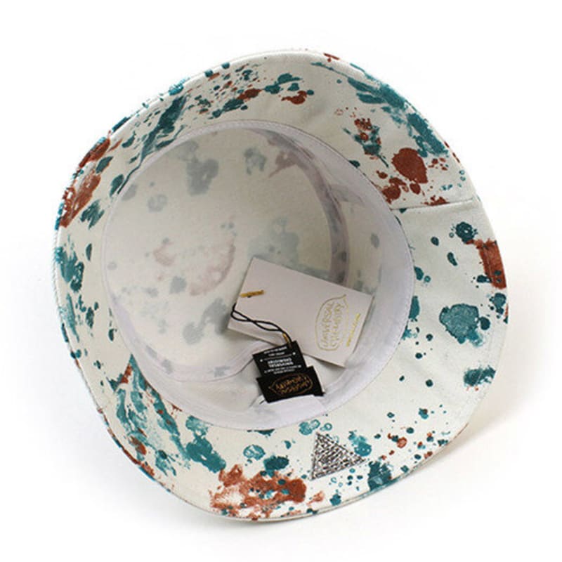 Universal Chemistry Painted Green Bucket Hat