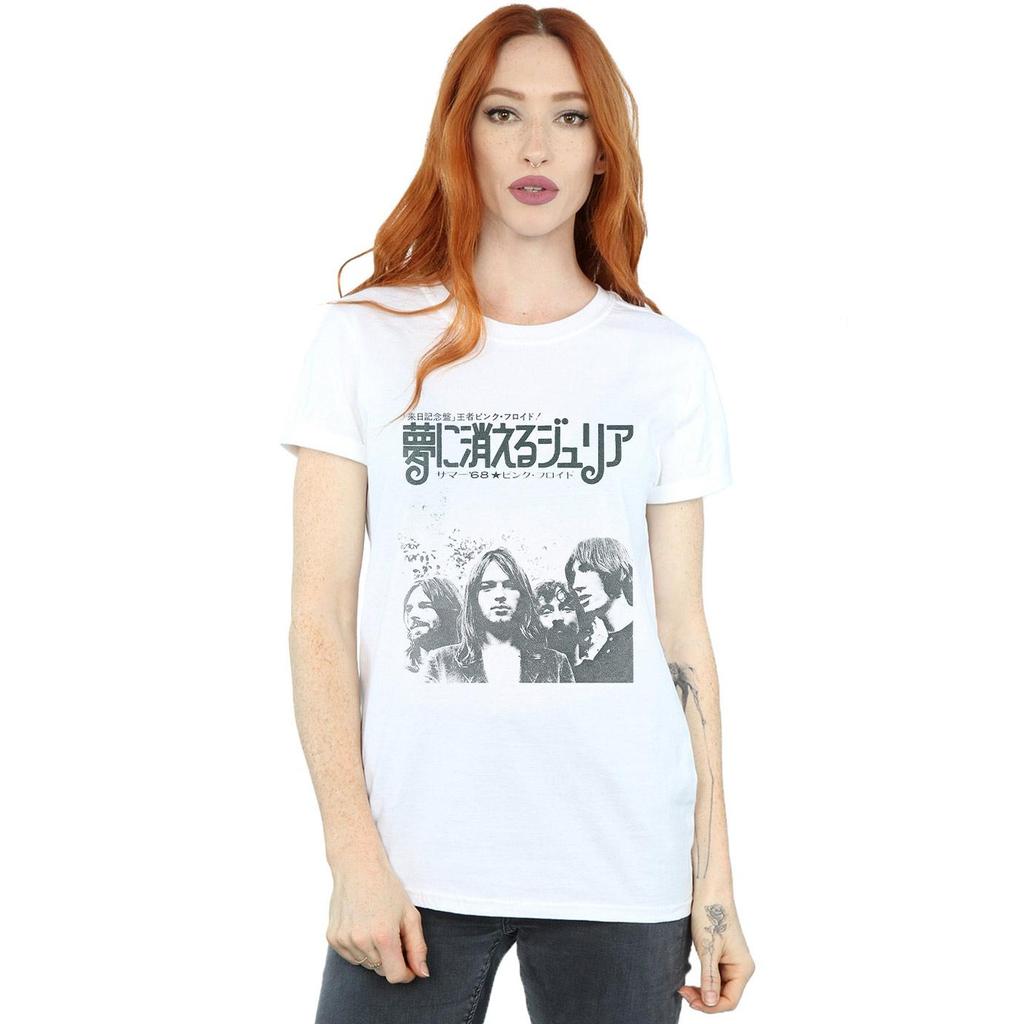 Pink Floyd Camiseta feminina/senhora Julia Dream Summer 86 de algodão Boyfriend