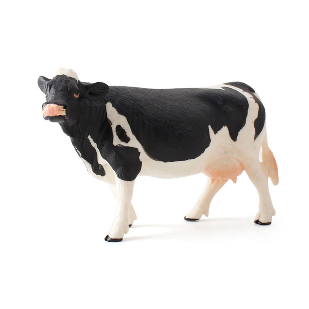 Ornaments for Children Baby Simulated Cattle Animal Figurine Cow Models Educational Toys Home Decor