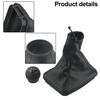 Black Color 5-speed Gear Knob Gear Gaiter Knob Gear Shift Gaiter