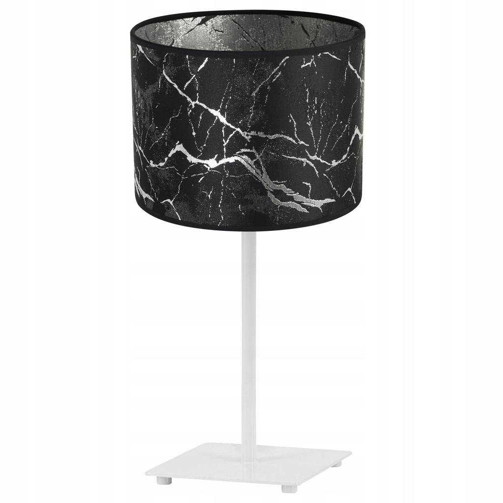 GIA TISCHLAMPE, SILBERNES MUSTER-LAMPENSCHIRM