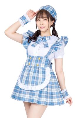 Clearstone Lyrical Palette Cosplay Halloween Idol Check Maid Blue Women's