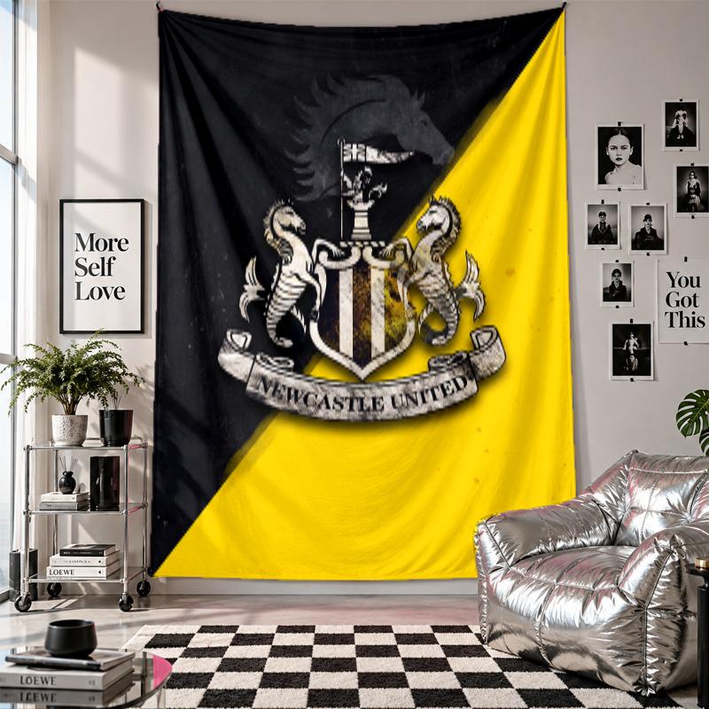 Newcastle United Football Wall Tapestry Home Decor Wall Hanging Cloth for Bedroom Living Room Background