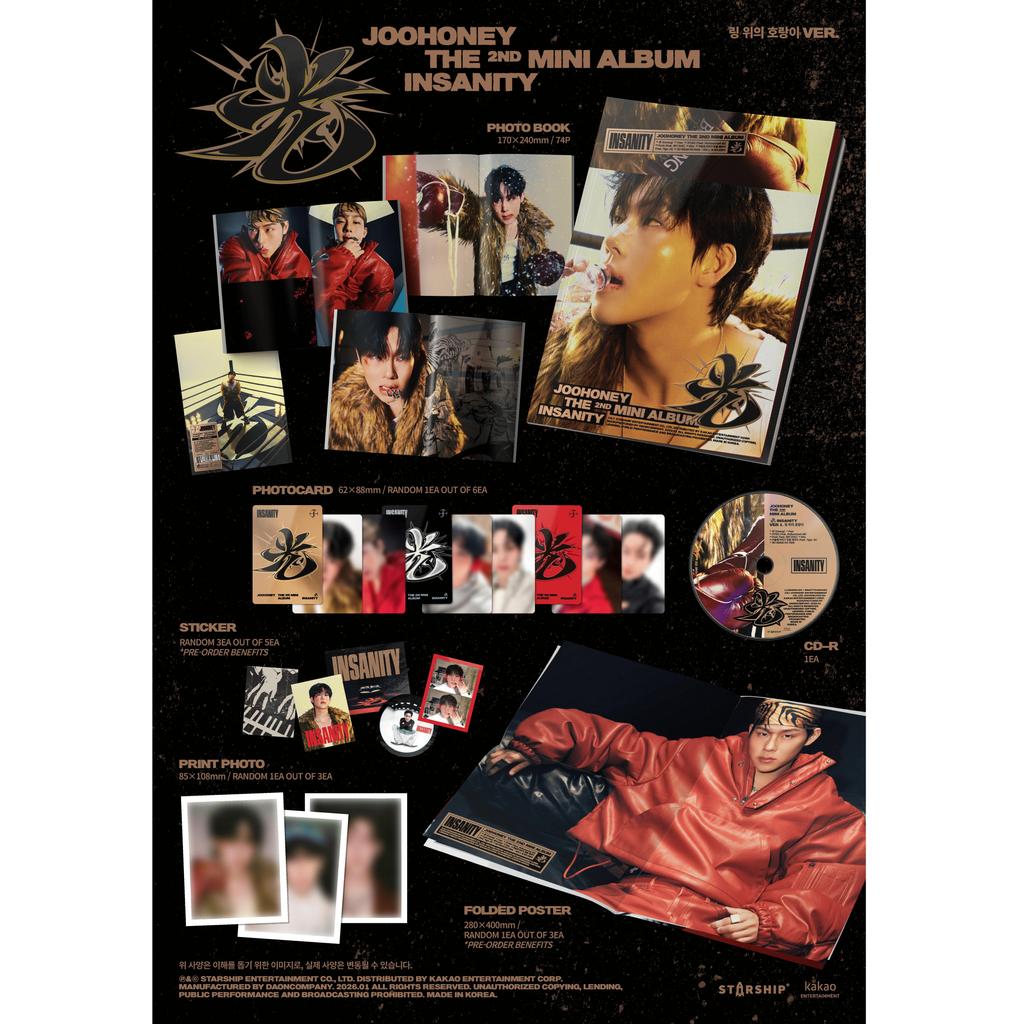 JOOHONEY (MONSTA X) [GWANG : INSANITY] 2nd Mini Album