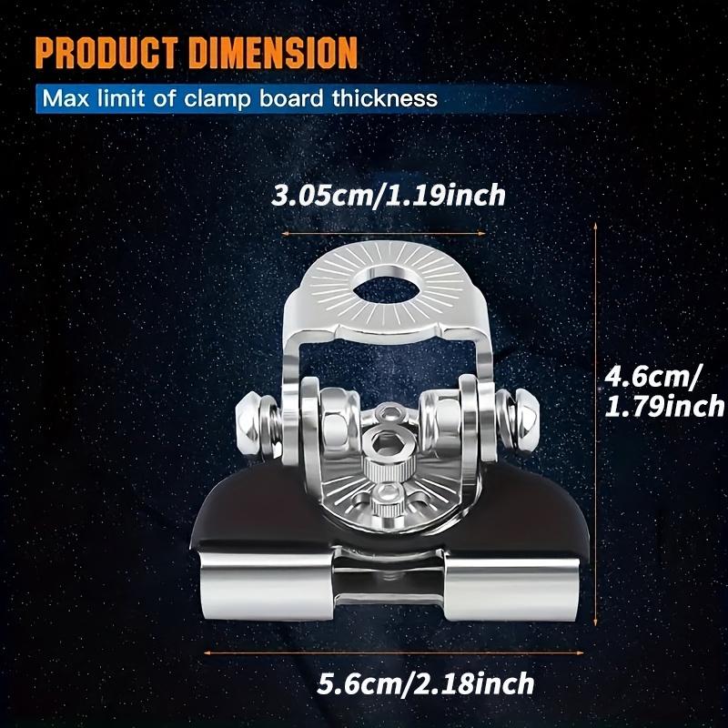 Motorcycle Car Auto Hood LED Work Light Mount Bracket Holders Stainless Steel A-Pillar Engine Cover Lamp Bar Mounting Clamp