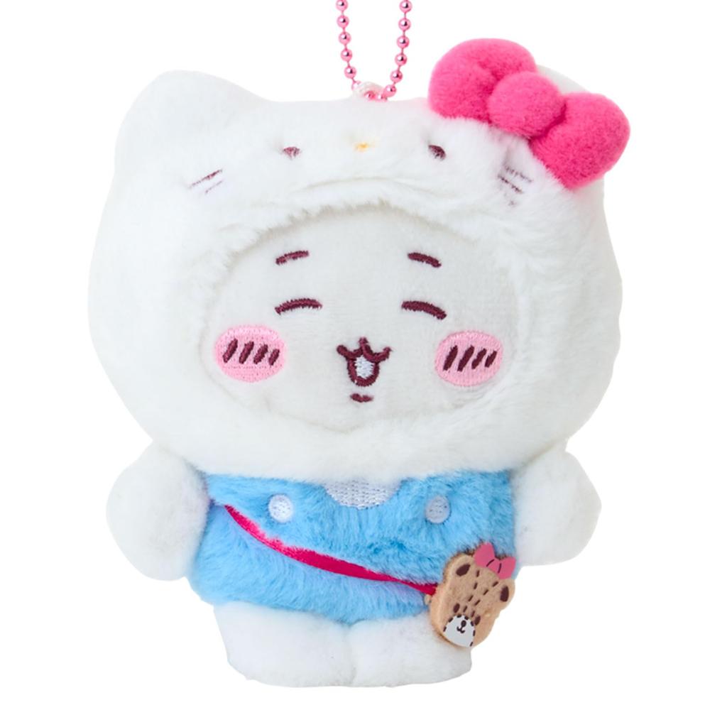 Sanrio Chiikawa Mascot Holder Hello Kitty Polyester and Ages 6 and 826570 (Chiikawa) Steel, Up,