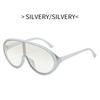 New One-piece Oversized Punk Sunglasses Women Luxury Brand Square Shield Sun Glasses for Men Wrap Around Goggle Eyewear Shades