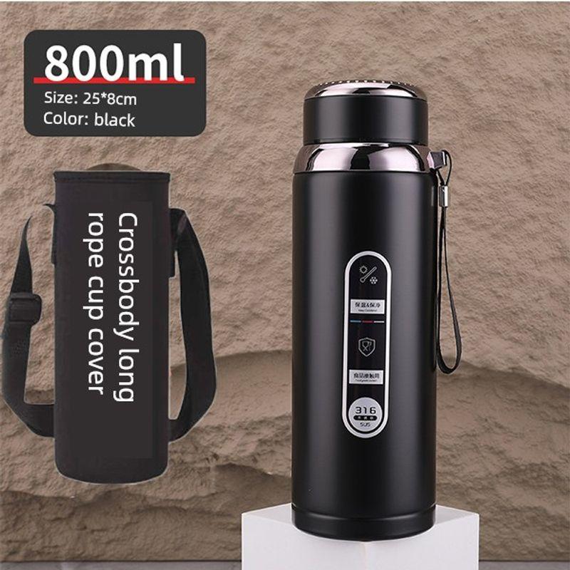 316 Steel Large-Capacity Thermos Cup for Men and Women with Filter Tea Cup Adult Business Portable Large Cup Gift Cup 600