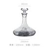 Waist Iceberg Fast Decanter Luxury Ice Blue Crystal Glass Decanter Set for Home Bar