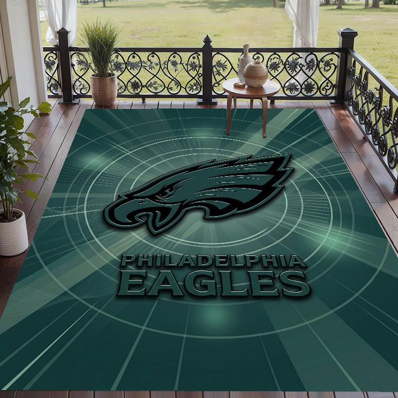 Soft Floor Carpet Philadelphia Eagles Pattern Area Rug Decorative Mat For Home Room Decoration