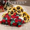 Soft Sunflower Bouquet Blanket Plush Baby Blanket Portable Artificial Flowers  for Girlfriend Mom
