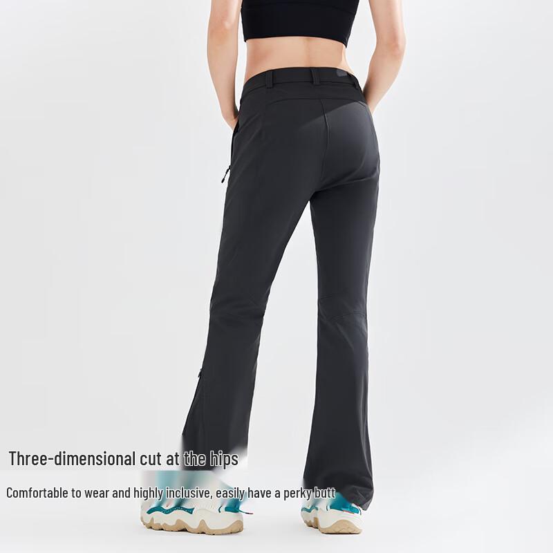 Tuo Luzhe Mulan Damen High-Waist Schlaghose Wanderhose