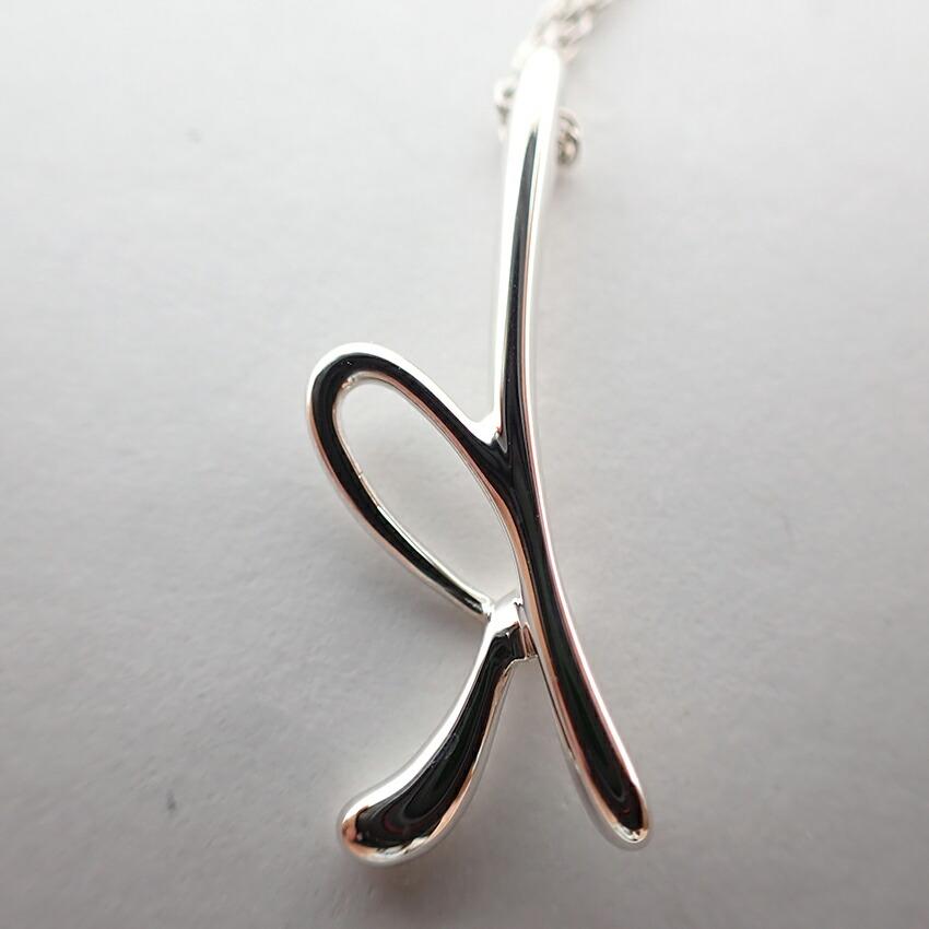 [Used] TIFFANY 925 Initial K Pendant Necklace J28-34