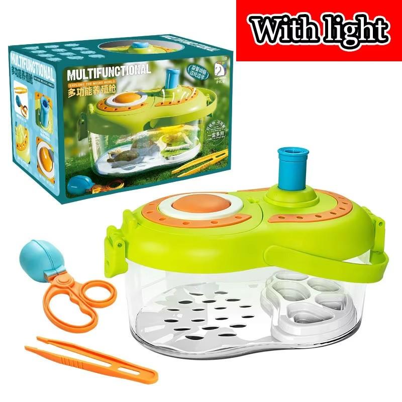 Kids Insect Viewing Box Outdoor Toy To Catch Insects Game Animal Growth Magnifying Glass Viewer Science Experiment Children Toys
