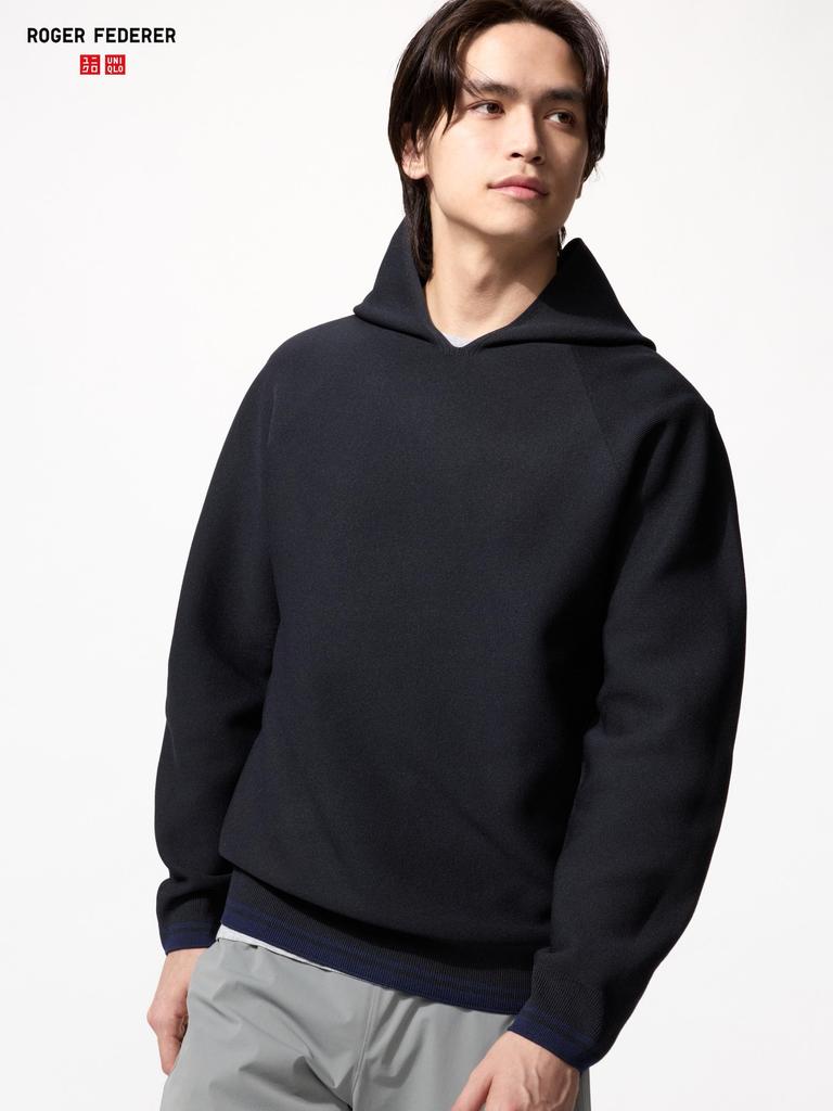 Uniqlo Japan Washable 3d Knit Pull Hoodie