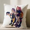 Anime 45X45cm Kpop Sofa Cushion Cover Demon Hunters Pillowcase Bedroom