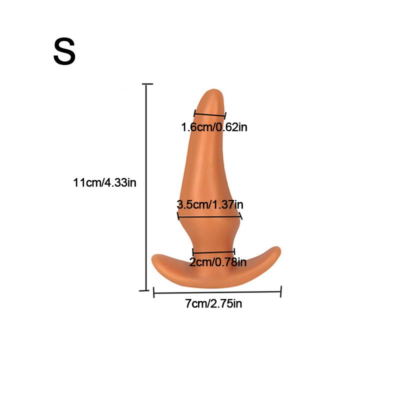 Liquid Silicone Soft Anal Plug Prostate Massage Anal Sex Toys for Adult Men Women Butt Plug Comfortable To Wear Anal Expansion