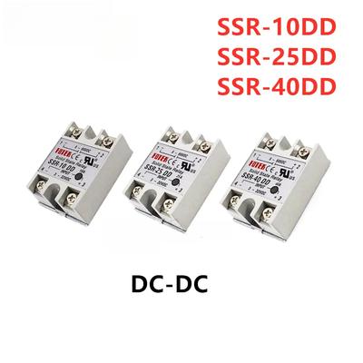 Solid State Relay SSR-10DD SSR-25DD SSR-40DD 10A 25A 40A AC Control DC Relais 3-32VDC TO 5-60VDC SSR 10AA 25AA 40AA