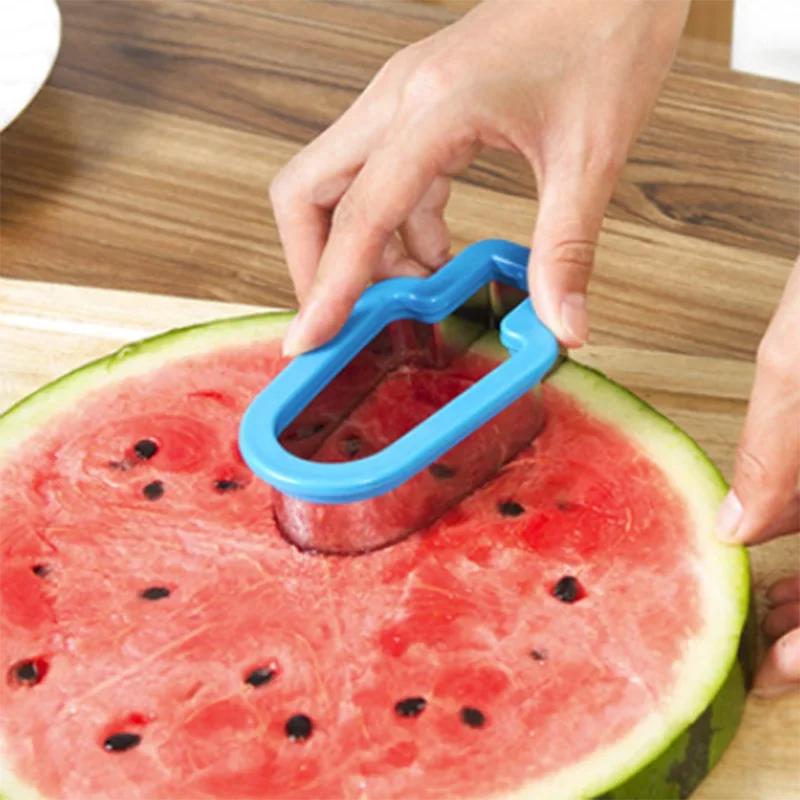 Stainless Steel Watermelon Cutter Cute Tree Design Salad Fruit Slicer Cutting Watermelon   Cutter Tools  Kitchen Accessories