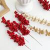 10 stuks Kunstbessen Kerstdecoratie Bloemen Rode Bessen Takken Kerstboom Feest Huis Tafel Ornament Rode Krans DIY