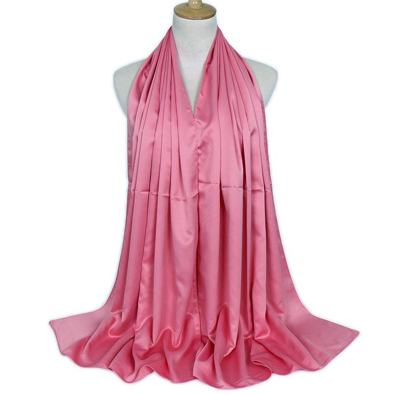 Premium Shimmer Silk Satin Hijab Scarf Women Luxury Medine Silk Veil Muslim Women Hijab Shiny Silk Shawl Women's Scarves Tippet