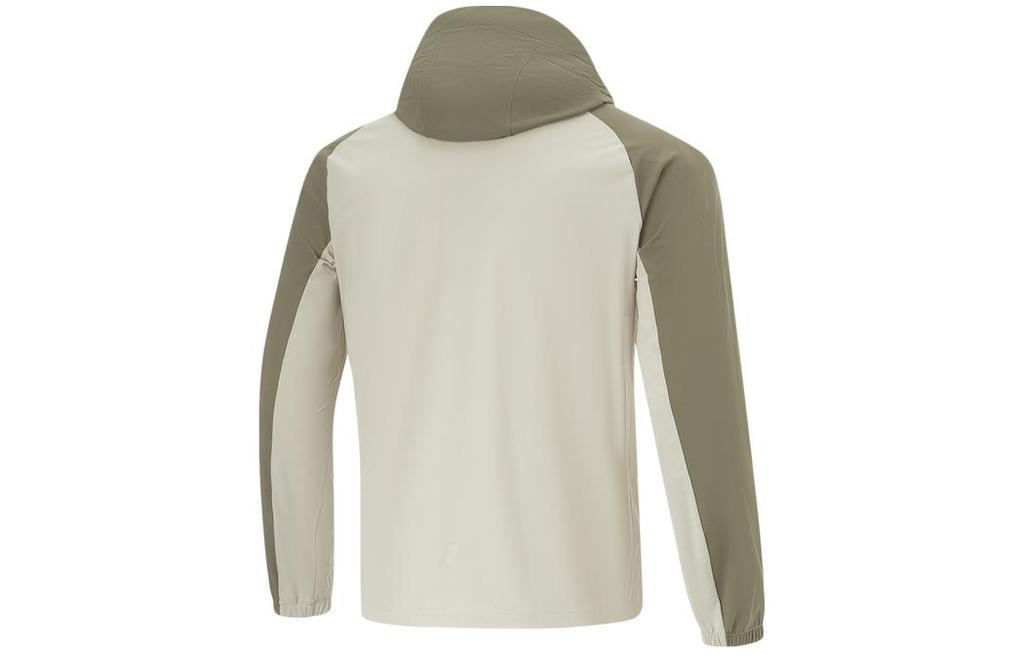 Li Ning Fitness Series Trench Coat Men's Limewash Gray Army Canvas Green AFDU413-6