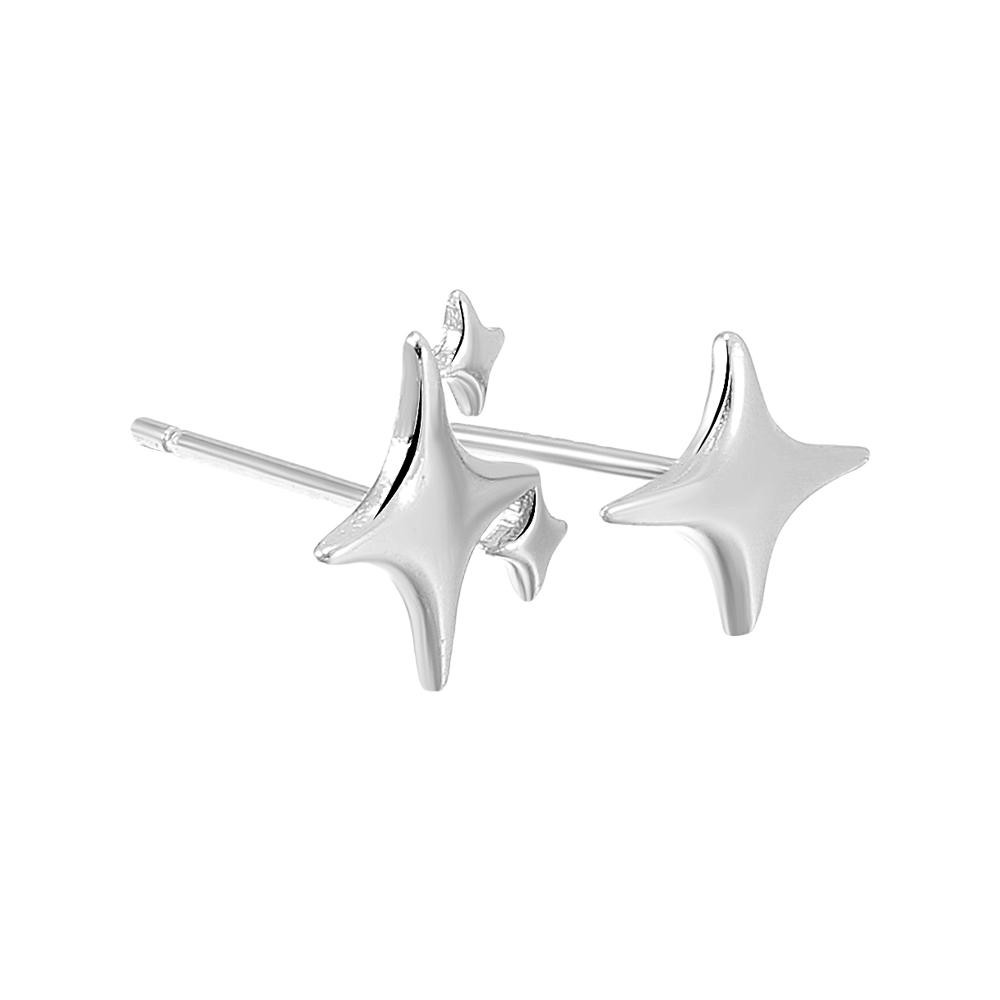 

Новинка 2023 года, корейские простые серьги, модные элегантные серьги со звездами, очаровательные серьги для темпераментных девушек, серьги с блестящей звездой для ночного клуба серебряный