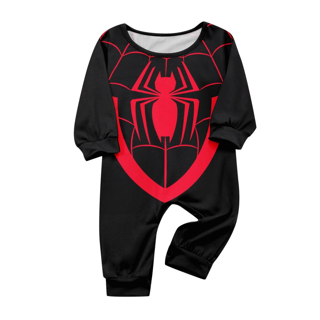 Long Sleeve Top and Pants Set Comfortable Homewear with Printed Design Suitable for Family Matching Pajamas Soft Fabric Loungewear