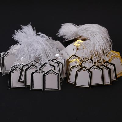 500Pcs Trapezoid Price Labels for Jewelry Display Sturdy Paper Hanging Cards with Pre Punched Holes