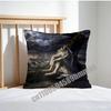 For Emo White Wolf Sitting Meme Throw Pillow Case Sham 45X45Cm 40X40Cm Square Car Pillowcase Pad Cushion Cover