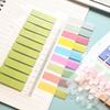 200-3200Sheets Waterproof Sticky Notes, Monochromatic, Plastic Memo Pad with Ruler for School, Office, Student Stationery