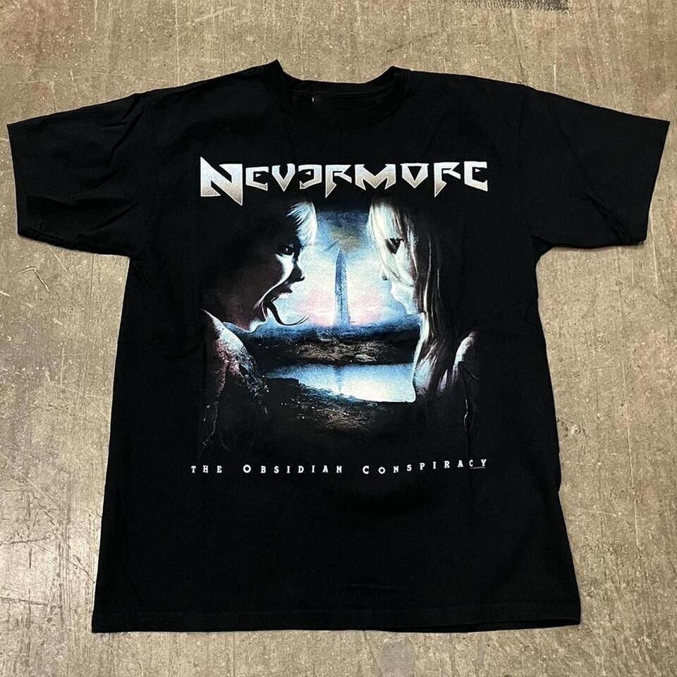 Футболка Nevermore Хлопок Черный Мужская Женская Все Размеры от S до 5XL M553 Унисекс Футболка XXL
