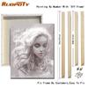 RUOPOTY Modern Women Painting By Numbers Kits For Adults Hand Painted Figure Picture Canvas Painting For Home Decoration 40x50cm
