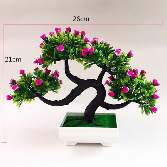 Artificial Flower Tree Plant Potted Bonsai Garden Party Desktop Furniture Decor