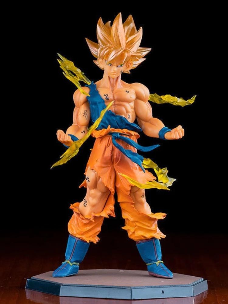 Dragon Ball Son Goku Super Saiyan Anime Figure 16cm Goku DBZ Action Figure Model Gifts Collectible Figurines for Kids