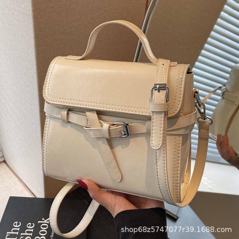 Korean Version Niche Bag Women's Handbag 2025 New High-end Simple Small Square Bag Commuter Casual Shoulder Messenger Bag