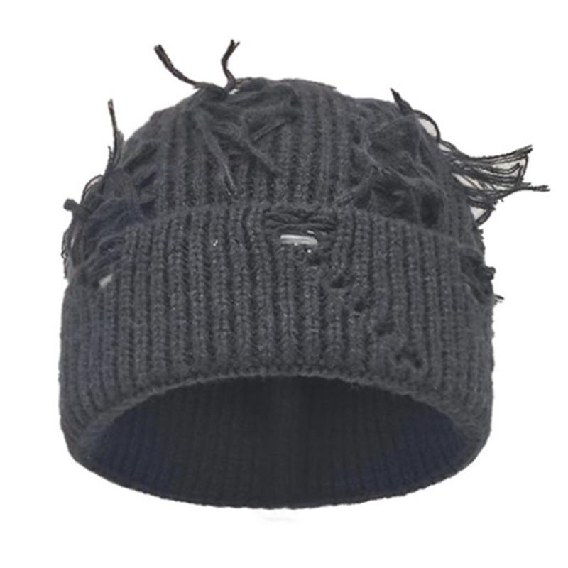 

Women s Autumn/Winter Korean Style Knit Beanie - Slimming Round Face, Cozy & Stylish Elastic