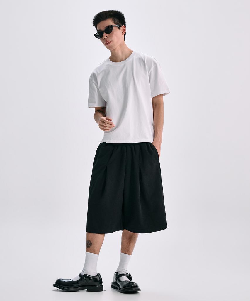 TAKEASY Essential Half Sweatpants (Black)