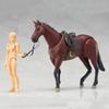 Multi-Jointed Horse Ferrite Action Figure PVC Mini Size Horse Figurine  Drawing Sketch