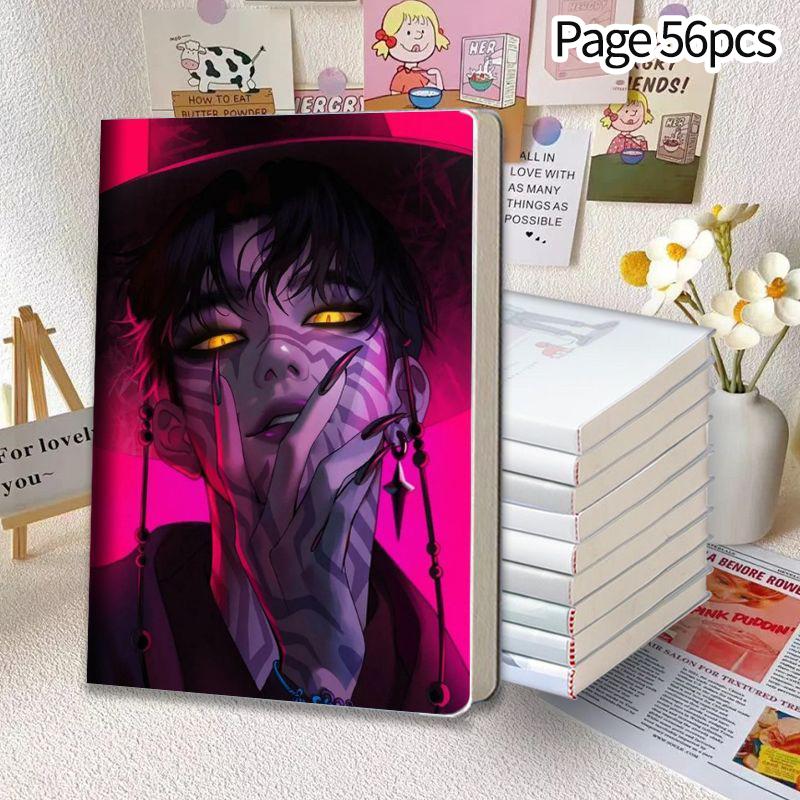 Kpop Demon Huntrix Notizbuch, 56-80 Seiten, Schulbedarf, Anime- und Kpop-Papiernotizbuch für Schüler, Kpop-Fans, Geschenkidee