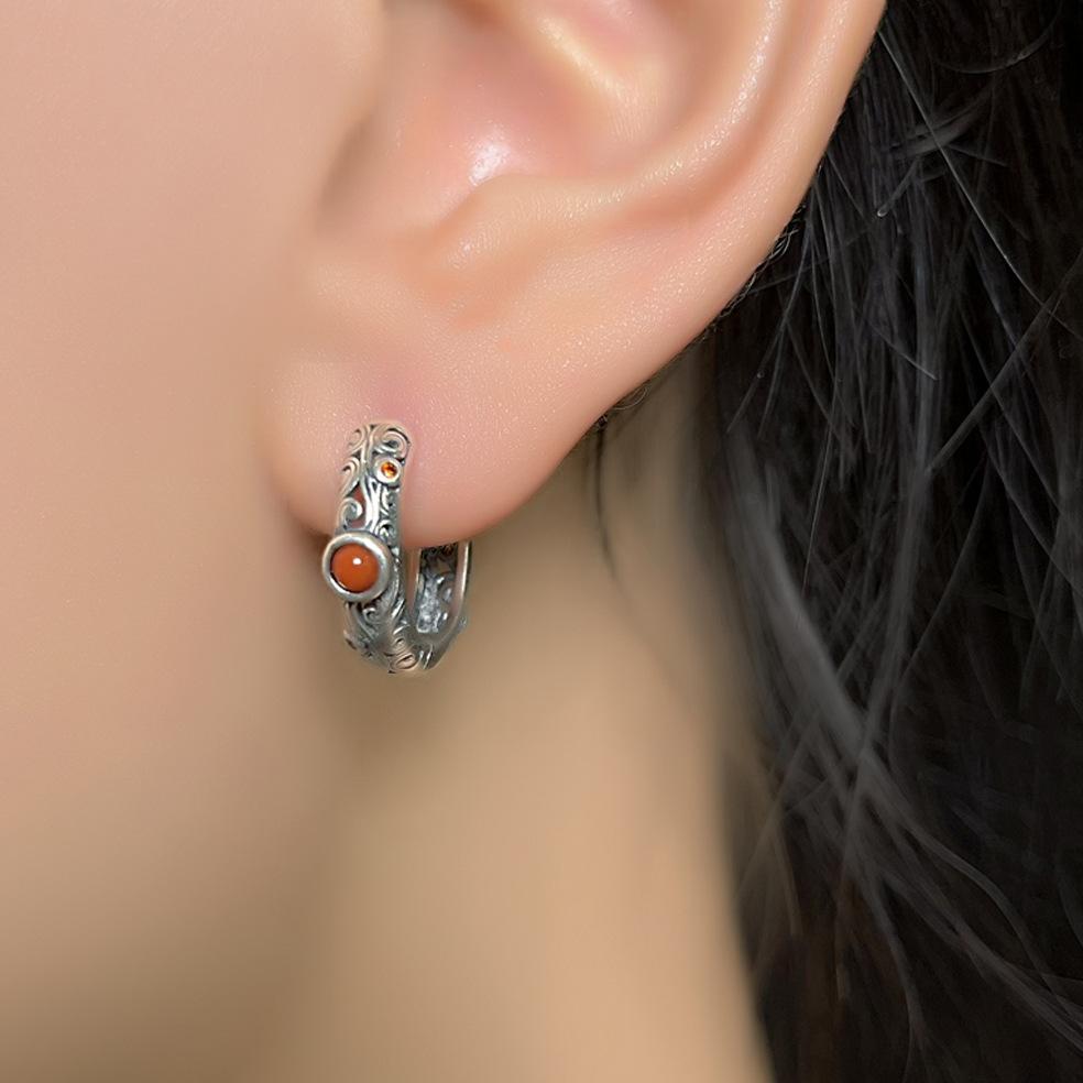 925 Silber Vintage Ohrringe Für Damen Trendiger Ohrschmuck Allergievorbeugend Partyzubehör Geschenk