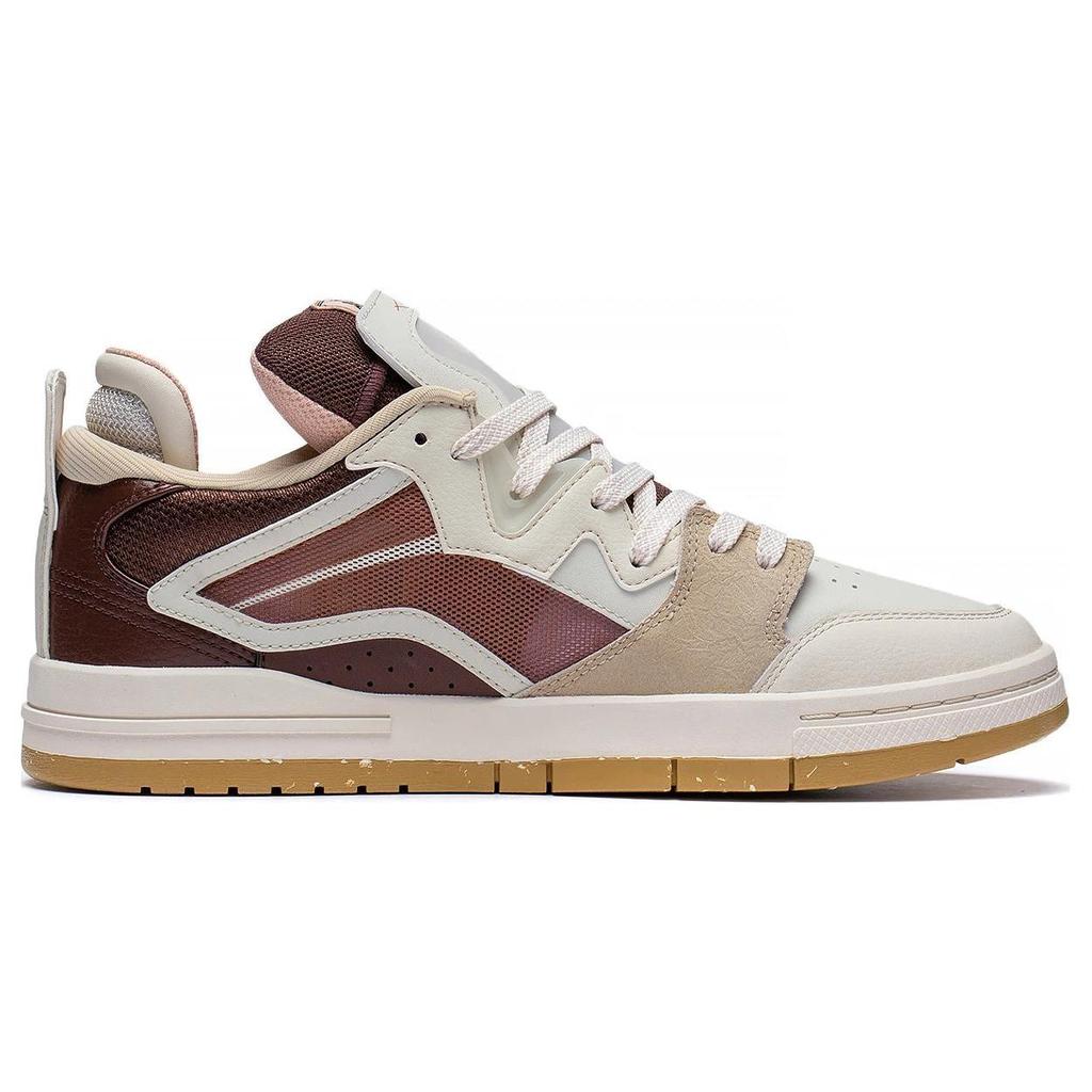 Li Ning Wave PRO Skateboard Shoes Men's Low Top White/Gray/Umber AECT009-2