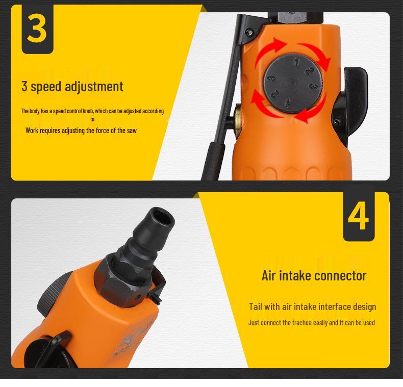 Gaobao Industrial-Grade Pneumatic Straight Shank Air Screwdriver 10H - Ideal for Woodworking