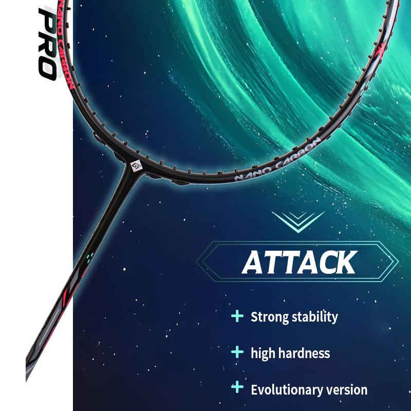 26 LBS badminton racket carbon fiber man woman adult high elasticity durable major Attack racket defense Competition level
