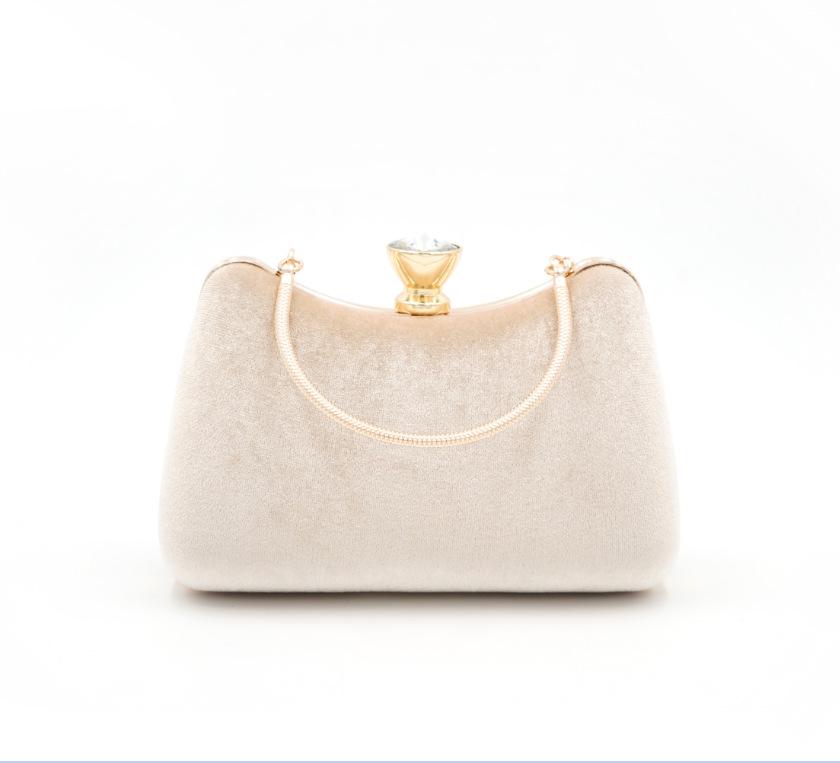Elegante Samt-Abendtasche - Handtasche im europäischen & amerikanischen Stil für Partys und Abendkleider