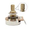 FLEOR Guitar Long Split Shaft Guitar Pack of 4 A500K+B500K Tone/Volume Pots, 24-Spline Potentiometers,